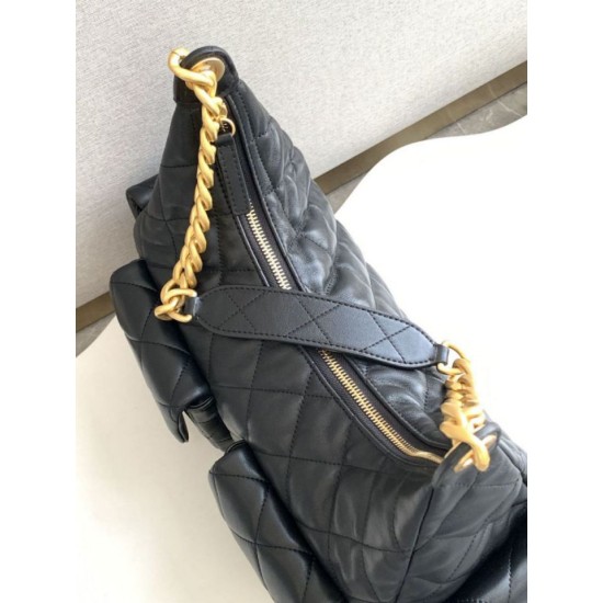 Replica Chanel 25C Large/Maxi Hobo Bag Metallic AS5339 AS5302 Black Clone