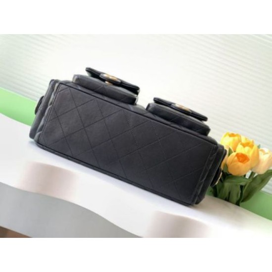 Replica Chanel 25C Large/Maxi Hobo Bag Metallic AS5339 AS5302 Black Clone