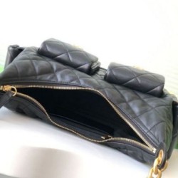 Replica Chanel 25C Large/Maxi Hobo Bag Metallic AS5339 AS5302 Black Clone