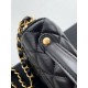 Replica Chanel 25P Mini Flap Bag With Top Handle AS5354 Black Clone