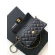 Replica Chanel 25P Mini Flap Bag With Top Handle AS5354 Black Clone