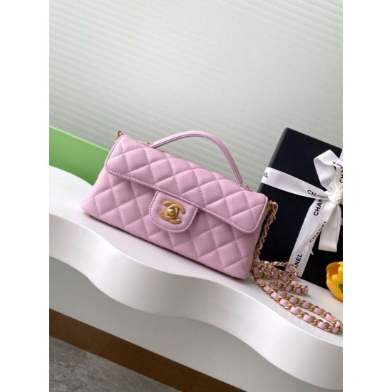 Replica Chanel 25P Mini Flap Bag With Top Handle AS5354 Beige Clone