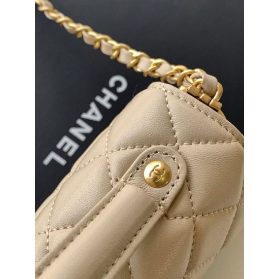 Replica Chanel 25P Mini Flap Bag With Top Handle AS5354 Pink Clone