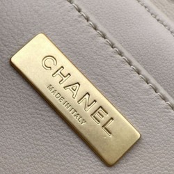 Replica Chanel 25P Mini Flap Bag With Top Handle AS5354 Pink Clone