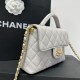 Replica Chanel 25P Small Flap Bag With Top Handle AS5355 White Clone 