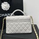 Replica Chanel 25P Small Flap Bag With Top Handle AS5355 White Clone 