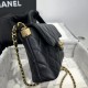 Replica Chanel 25P Small Flap Bag With Top Handle AS5355 Black Clone