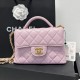 Replica Chanel 25P Small Flap Bag With Top Handle AS5355 Pink Clone