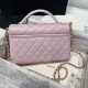 Replica Chanel 25P Flap Bag With Top Handle AS5356 Pink Clone
