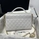 Replica Chanel 25P Flap Bag With Top Handle AS5356 Beige Clone