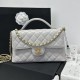 Replica Chanel 25P Flap Bag With Top Handle AS5356 Beige Clone