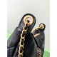 Replica Chanel 25S Hobo Handbag AS5528 Gold-Tone Metal Black Clone