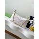 Replica Chanel 25S Hobo Handbag AS5528 Gold-Tone Metal White Clone