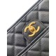 Replica Chanel 25B Clover Series Vintage Backpack AS5715 Grained Calfskin Black Clone