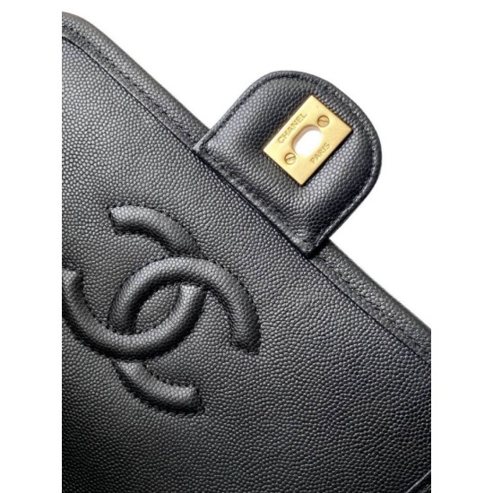 Replica Chanel 25B Clover Series Vintage Backpack AS5715 Grained Calfskin Black Clone