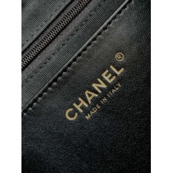 Replica Chanel 25B Clover Series Vintage Backpack AS5715 Grained Calfskin Black Clone
