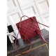 Replica Chanel 25B Clover Series Vintage Backpack AS5715 Grained Calfskin Red Clone