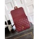Replica Chanel 25B Clover Series Vintage Backpack AS5715 Grained Calfskin Red Clone