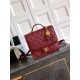 Replica Chanel 25B Clover Series Vintage Backpack AS5715 Grained Calfskin Red Clone