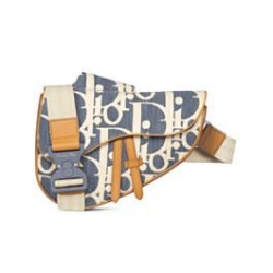 Replica Dior Saddle Bag Dior Oblique denim jacquard Blue Clone