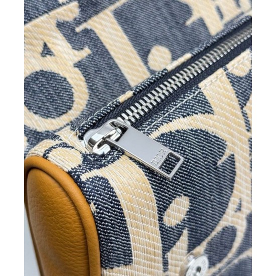 Replica Dior Saddle Bag Dior Oblique denim jacquard Blue Clone Replica Dior Saddle Bag Dior Oblique denim jacquard Blue Clone
