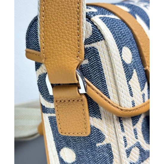 Replica Dior Hit The Road flap Messenger Bag Dior Oblique denim jacquard Blue Clone Replica Dior Hit The Road flap Messenger Bag Dior Oblique denim jacquard Blue Clone