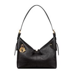 Replica Dior Small/Large Voyage Flat Half Moon Macrocannage Bag Black Clone