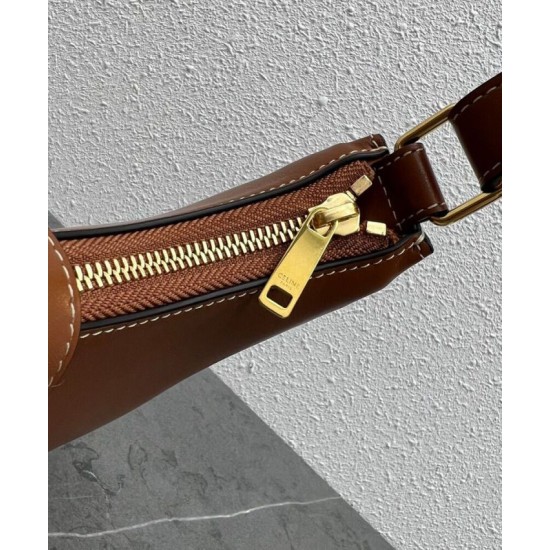 Replica Celine Ava Triomphe Half Moon Shoulder Bag Coffee Clone Replica Celine Ava Triomphe Half Moon Shoulder Bag Coffee Clone