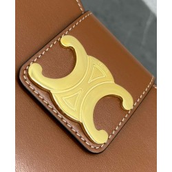 Replica Celine Ava Triomphe Half Moon Shoulder Bag Coffee Clone