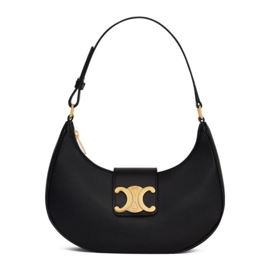 Replica Celine Ava Triomphe Half Moon Shoulder Bag Black Clone Replica Celine Ava Triomphe Half Moon Shoulder Bag Black Clone