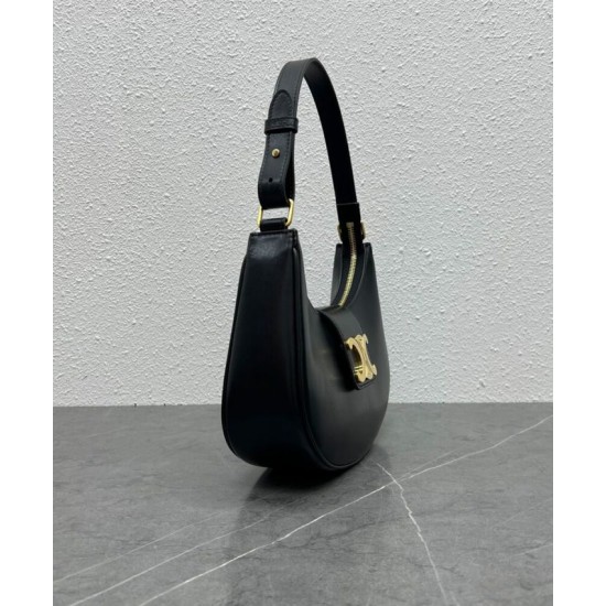 Replica Celine Ava Triomphe Half Moon Shoulder Bag Black Clone Replica Celine Ava Triomphe Half Moon Shoulder Bag Black Clone