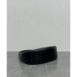 Replica Celine Ava Triomphe Half Moon Shoulder Bag Black Clone