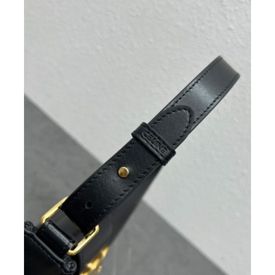 Replica Celine Ava Triomphe Half Moon Shoulder Bag Black Clone Replica Celine Ava Triomphe Half Moon Shoulder Bag Black Clone