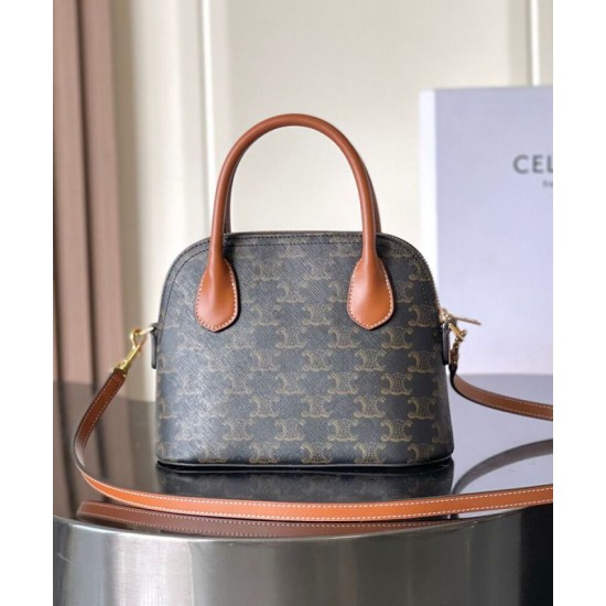 Replica Celine Teen Honorine Handbag Dark Coffee Clone