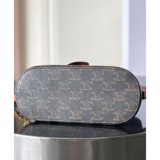 Replica Celine Teen Honorine Handbag Dark Coffee Clone