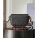 Replica Celine Folcd Shoulder Bag Dark Coffee Clone