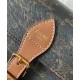 Replica Celine Folcd Shoulder Bag Dark Coffee Clone
