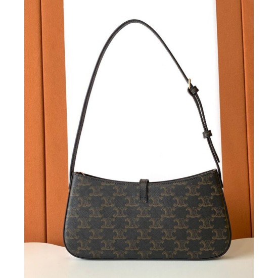 Replica Celine Tina Shoulder Bag Dark Coffee Clone