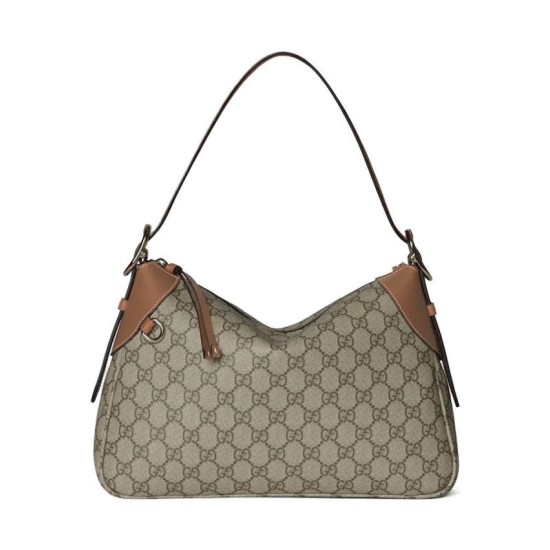 Replica Gucci GG Emblem series medium shoulder bag 815216 Brown Clone Replica Gucci GG Emblem series medium shoulder bag 815216 Brown Clone