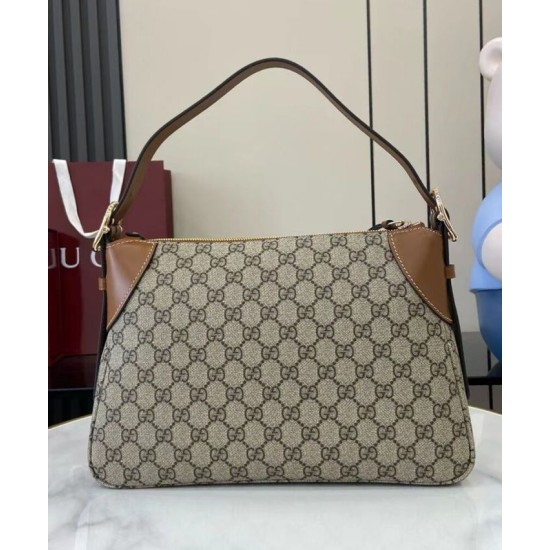 Replica Gucci GG Emblem series medium shoulder bag 815216 Brown Clone Replica Gucci GG Emblem series medium shoulder bag 815216 Brown Clone