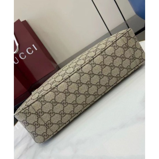 Replica Gucci GG Emblem series medium shoulder bag 815216 Brown Clone Replica Gucci GG Emblem series medium shoulder bag 815216 Brown Clone