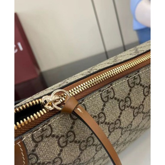 Replica Gucci GG Emblem series medium shoulder bag 815216 Brown Clone Replica Gucci GG Emblem series medium shoulder bag 815216 Brown Clone