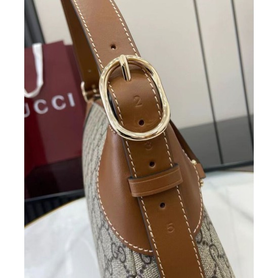 Replica Gucci GG Emblem series medium shoulder bag 815216 Brown Clone Replica Gucci GG Emblem series medium shoulder bag 815216 Brown Clone