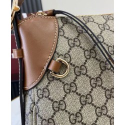 Replica Gucci GG Emblem series medium shoulder bag 815216 Brown Clone Replica Gucci GG Emblem series medium shoulder bag 815216 Brown Clone