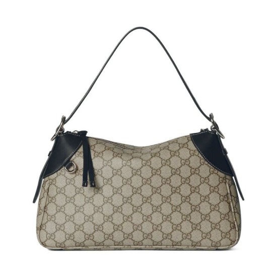 Replica Gucci GG Emblem series medium shoulder bag 815216 Black Clone Replica Gucci GG Emblem series medium shoulder bag 815216 Black Clone