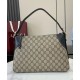 Replica Gucci GG Emblem series medium shoulder bag 815216 Black Clone Replica Gucci GG Emblem series medium shoulder bag 815216 Black Clone