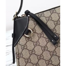 Replica Gucci GG Emblem Small Shoulder Bag 815218 Brown Clone Replica Gucci GG Emblem Small Shoulder Bag 815218 Brown Clone