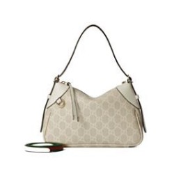 Replica Gucci GG Emblem Small Shoulder Bag 815218 Cream Clone