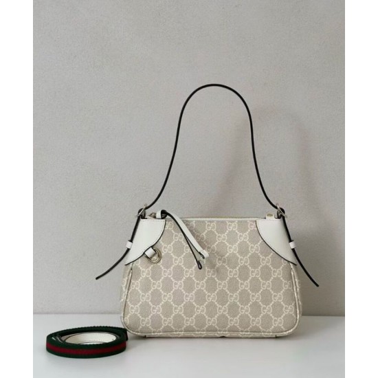 Replica Gucci GG Emblem Small Shoulder Bag 815218 Cream Clone Replica Gucci GG Emblem Small Shoulder Bag 815218 Cream Clone