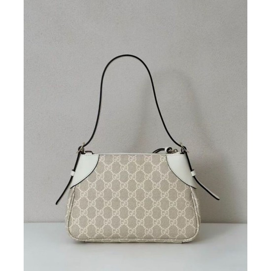 Replica Gucci GG Emblem Small Shoulder Bag 815218 Cream Clone Replica Gucci GG Emblem Small Shoulder Bag 815218 Cream Clone